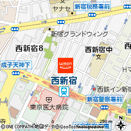 まいばすけっと西新宿8丁目店付近の地図