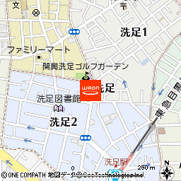 まいばすけっと洗足店付近の地図