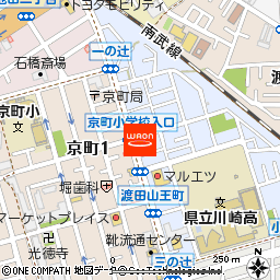 まいばすけっと渡田山王店付近の地図