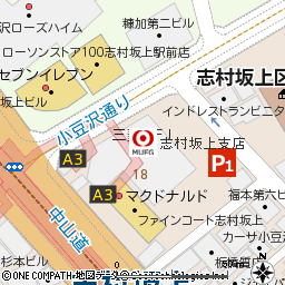 志村坂上支店付近の地図