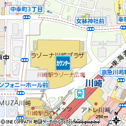 ラゾーナ川崎プラザカードデスク付近の地図