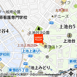 まいばすけっと上池台店付近の地図