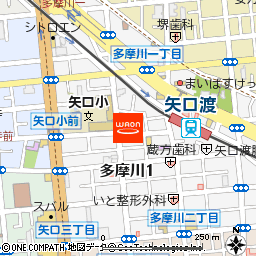 まいばすけっと矢口渡店付近の地図