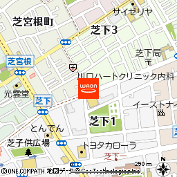 タカラ薬局芝店付近の地図