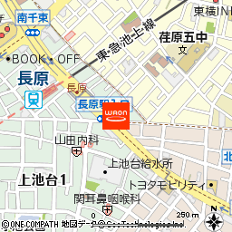 まいばすけっと長原店付近の地図