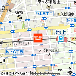 池上みなみ内科クリニック付近の地図