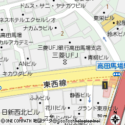 高田馬場支店付近の地図