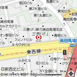 高田馬場支店付近の地図