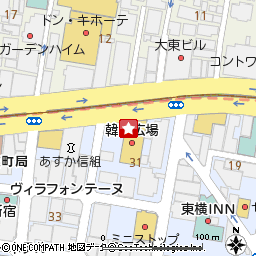 ＳＢＪ銀行新宿支店付近の地図