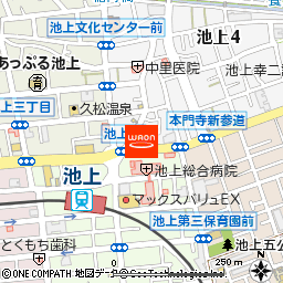 ヘアメイクアッシュ池上店付近の地図