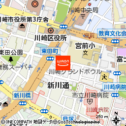 まいばすけっと川崎宮前町店付近の地図