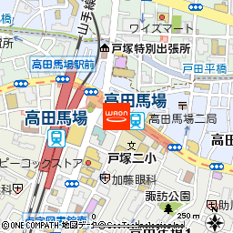 カラオケの鉄人　高田馬場店付近の地図