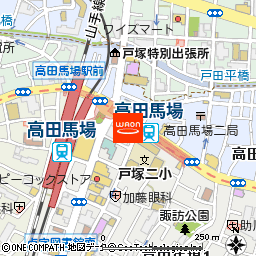 カラオケの鉄人　高田馬場店付近の地図