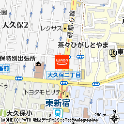 まいばすけっと東新宿駅北店付近の地図