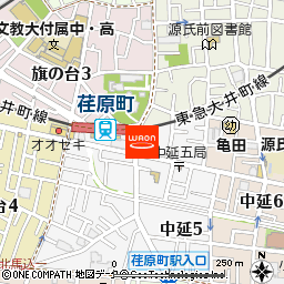 まいばすけっと荏原町駅前店付近の地図
