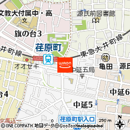 まいばすけっと荏原町駅前店付近の地図