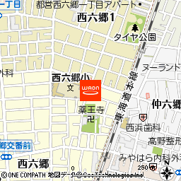 まいばすけっと西六郷2丁目店付近の地図