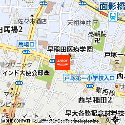 まいばすけっと西早稲田3丁目店付近の地図