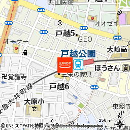 鳥ぷろ　戸越公園駅前店付近の地図