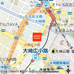 蕎麦庫　五反田店付近の地図