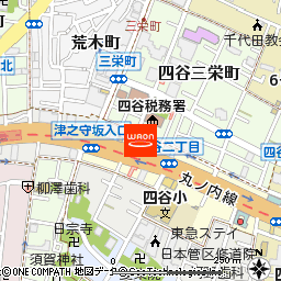 イオンリカー四谷店付近の地図