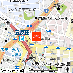 ダーツカフェデルタ五反田店付近の地図