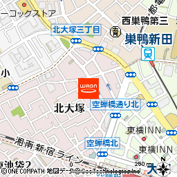 まいばすけっと北大塚3丁目店付近の地図