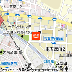 イオンフードスタイル東五反田店付近の地図