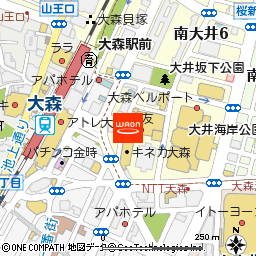 ヘアメイクアッシュ大森店付近の地図