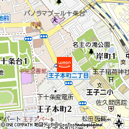 まいばすけっと王子本町2丁目店付近の地図