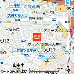 ホテルルートイン品川大井町付近の地図