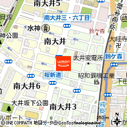 まいばすけっと南大井店付近の地図