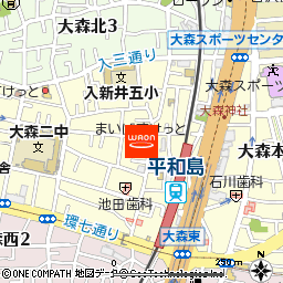 まいばすけっと平和島駅北店付近の地図