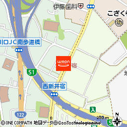 高京園付近の地図