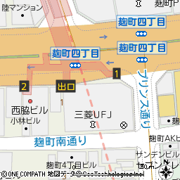 麹町支店付近の地図