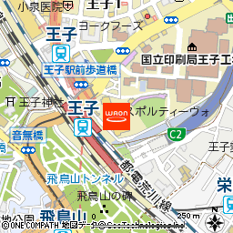 Ｓｐｏｒｔｉｖｏ王子付近の地図