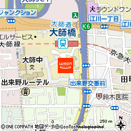 まいばすけっと大師橋駅前店付近の地図