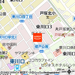 ダイエー東川口店付近の地図