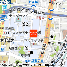 まいばすけっと芝2丁目店付近の地図