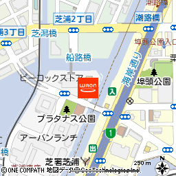 ピーコックストア芝浦アイランド店付近の地図