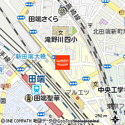 まいばすけっと東田端1丁目店付近の地図