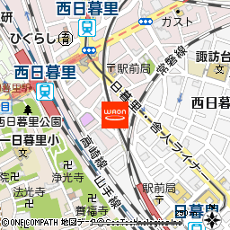 まいばすけっと西日暮里駅東店付近の地図