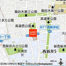 まいばすけっと足立西新井4丁目店付近の地図