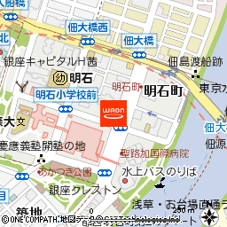 まいばすけっと築地明石町店付近の地図