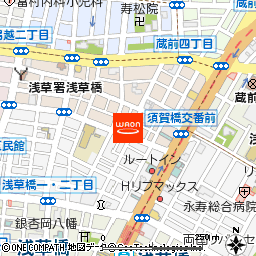 まいばすけっと浅草橋駅北店付近の地図