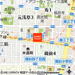まいばすけっと台東寿1丁目店付近の地図