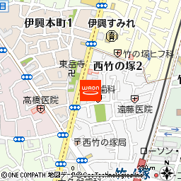 アコレ西竹の塚店付近の地図