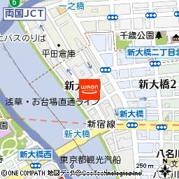 まいばすけっと新大橋1丁目店付近の地図