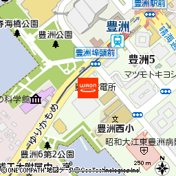 ダイエー豊洲店付近の地図