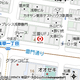 浅草支店付近の地図